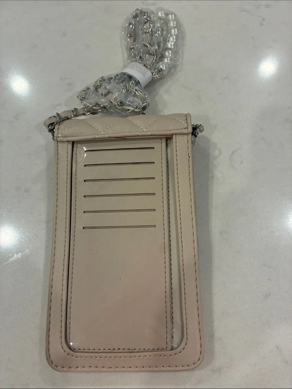 Badgley Mischka compact quilted